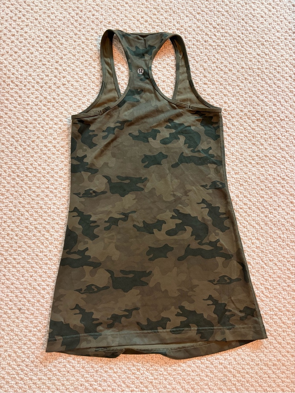 lululemon athletica Green Camo Racerback Tank